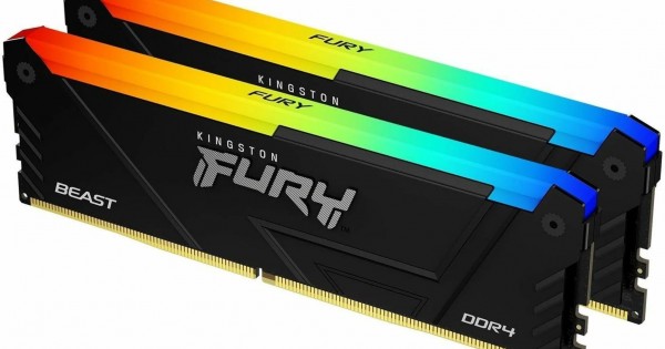 DDR4 3200MHz 64GB (32GB×2枚) Kingston Fury 64Gb (2x32GB) DDR4 3200Mhz RGB CL16-20-20 Desktop